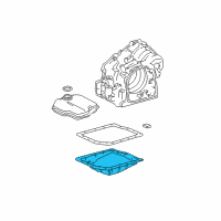 OEM 2000 Toyota Celica Transmission Pan Diagram - 35106-06010