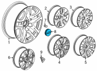 OEM Chevrolet Silverado Center Cap Diagram - 84335831