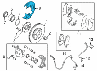 OEM 2022 Nissan Sentra Baffle Plate Diagram - 41151-6LA0A