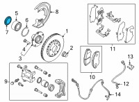 OEM 2020 Nissan Sentra Dust Shield Diagram - 39252-6LA0A