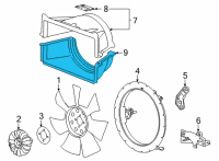 OEM 2020 Chevrolet Silverado 2500 HD Lower Shroud Diagram - 84654432