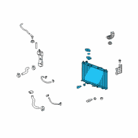 OEM 2009 Honda Fit Radiator (Toyo) Diagram - 19010-RB1-J51