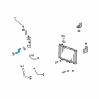 OEM 2009 Honda Fit Hose, Water (Upper) Diagram - 19501-RB1-000