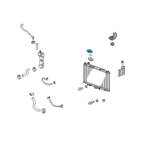 OEM 2012 Honda Civic Cover, Radiator Cap Diagram - 19047-RB0-004