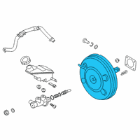 OEM 2019 Hyundai Santa Fe Booster Assembly-Brake Diagram - 59110-S2000