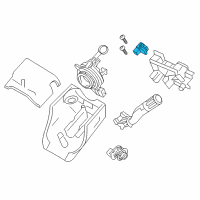 OEM 2010 Lincoln MKT Steering Sensor Assembly Diagram - 9S4Z-3F818-A