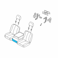OEM 2008 Dodge Ram 3500 Front Seat Cushion Diagram - 1FA631J3AA
