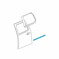 OEM 2008 Cadillac Escalade ESV Body Side Molding Diagram - 15876404