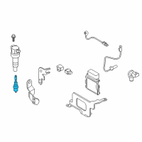 OEM 2019 Kia Rio Spark Plug Assembly Diagram - 1884610061