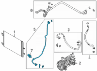 OEM Nissan Rogue Pipe Assembly-Front Cooler, High Diagram - 92440-6RA3A