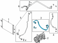 OEM 2021 Nissan Rogue Hose-Flexible, High Diagram - 92490-6RA3A