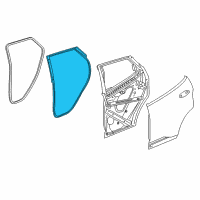 OEM 2018 Chevrolet Bolt EV Door Weatherstrip Diagram - 42549754