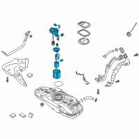 OEM 2019 Kia Rio Fuel Pump Assembly Diagram - 31120H9500