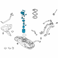 OEM Kia Rio Fuel Pump Assembly Diagram - 31120H9500