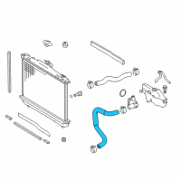 OEM 2017 Toyota Avalon Lower Hose Diagram - 16572-0V070