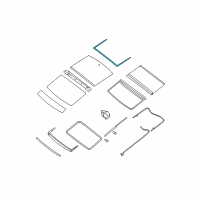 OEM Nissan Maxima Seal Asm-Rear Fixed Glass Diagram - 91215-9N02A