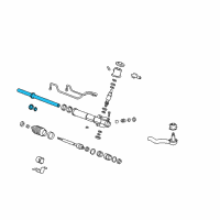 OEM 2003 Hyundai XG350 Rack Assembly-Power Steering Gear Box Diagram - 57710-38000