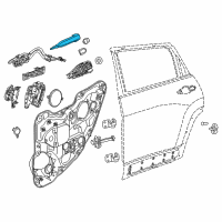 OEM 2020 Jeep Cherokee Handle-Exterior Door Diagram - 1SZ34KFPAD