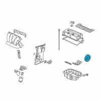 OEM Honda CR-V Pulley, Crankshaft Diagram - 13810-RZA-A01