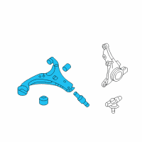 OEM 2010 Kia Optima Arm Complete-Front Lower Diagram - 545002G501