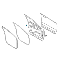 OEM Lincoln Aviator Door Shell Plug Diagram - FA1Z-00933-A