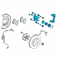 OEM Toyota Corolla Caliper Assembly Diagram - 47750-12B10