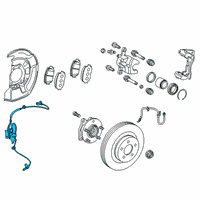 OEM 2019 Toyota Corolla Front Speed Sensor Diagram - 89543-12110