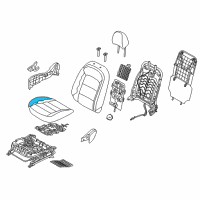 OEM 2018 Kia Forte5 Seat Cushion Pad Diagram - 88250A7500