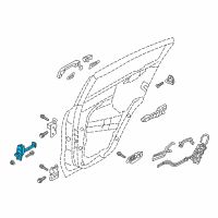 OEM 2018 Kia Sportage Checker Assembly-Rear Door Diagram - 79490D9000