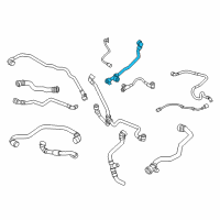 OEM BMW 530i xDrive Coolant Return Line Diagram - 17-12-8-602-616