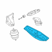 OEM 2022 Infiniti Q50 Member Engine Mounting Rear Diagram - 11331-4HK0A