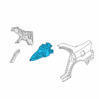 OEM 2001 Honda Accord Wheelhouse, R. RR. Diagram - 64330-S84-A00ZZ