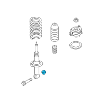 OEM Toyota 86 Trailing Arm Nut Diagram - SU003-07305