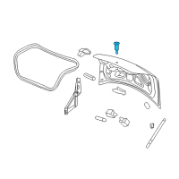 OEM Pontiac G6 Lock Cylinder Diagram - 25974441