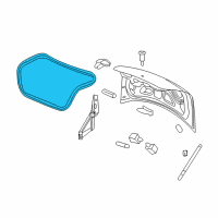 OEM 2006 Pontiac G6 Weatherstrip Diagram - 15208506