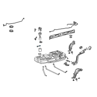 OEM 2006 Lexus RX330 Regulator Assy, Fuel Pressure Diagram - 23280-20040