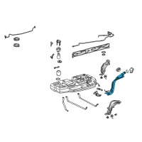 OEM 2009 Toyota Sienna Filler Pipe Diagram - 77201-08040