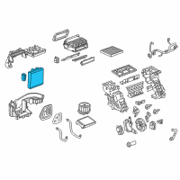 OEM 2016 Chevrolet Volt Evaporator Core Diagram - 23323281