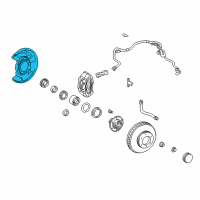 OEM 1996 Toyota 4Runner Splash Shield Diagram - 47703-35101