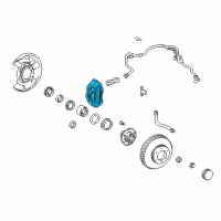 OEM 2000 Toyota 4Runner Caliper Diagram - 47750-35120