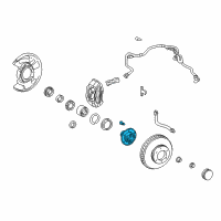 OEM Toyota Tundra Front Hub Diagram - 43502-35170