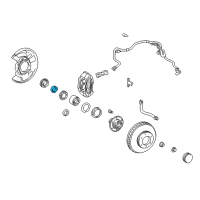 OEM Wheel Bearing Spacer Diagram - 43524-35010