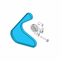 OEM 2010 Ford Fusion Serpentine Belt Diagram - AE5Z-8620-A