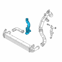 OEM Jeep Hose-INTERCOOLER Inlet Diagram - 68256166AA