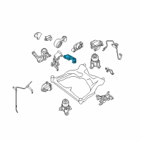 OEM Nissan Quest Rear Engine Mount Bracket Diagram - 11332-JP00B