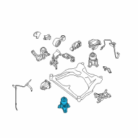 OEM 2011 Nissan Murano Engine Mounting Insulator Assembly, Front Diagram - 11270-1AA0E