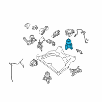 OEM 2017 Nissan Quest Engine Mounting Insulator, Rear Diagram - 11320-1AA0B