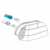 OEM 1992 BMW 325i Bulb Socket Diagram - 63-21-1-387-364
