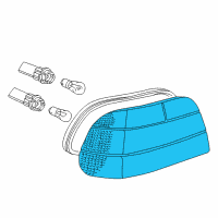 OEM 2001 BMW 750iL Tail Light, Left Diagram - 63-21-8-381-245