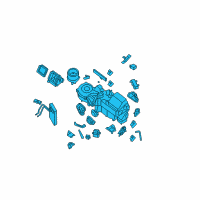 OEM 2010 Infiniti QX56 Heating Unit Assy-Front Diagram - 27110-ZZ57B